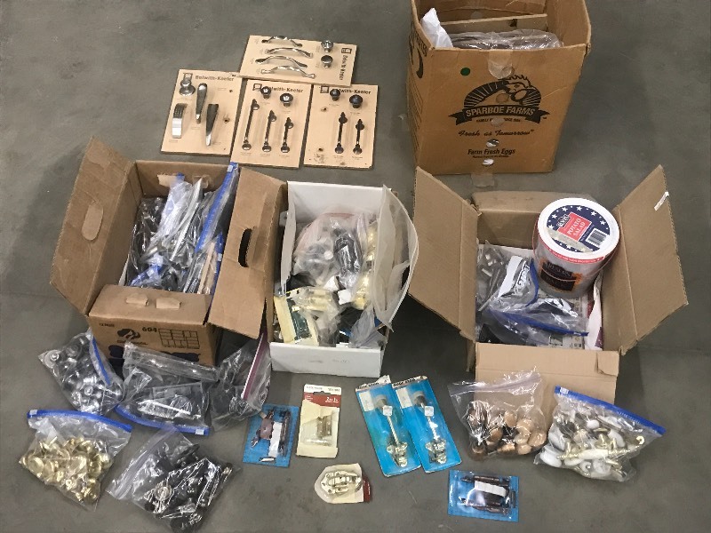 lot 30 image: (4) Boxes Of Assorted Drawer Handl...