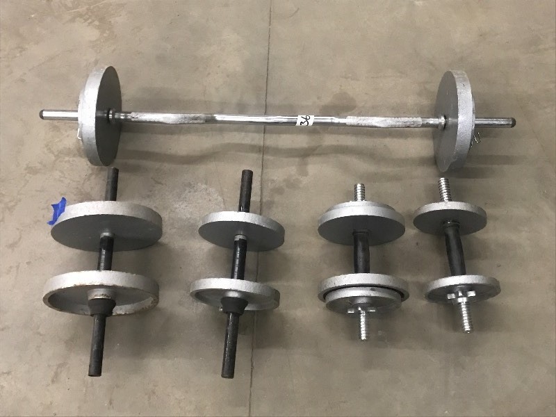 lot 36 image: Lot Of Assorted Lifting Weights ...