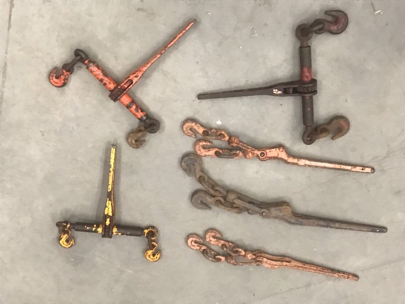 lot 51 image: Lot Of (6) Chain Binders ...