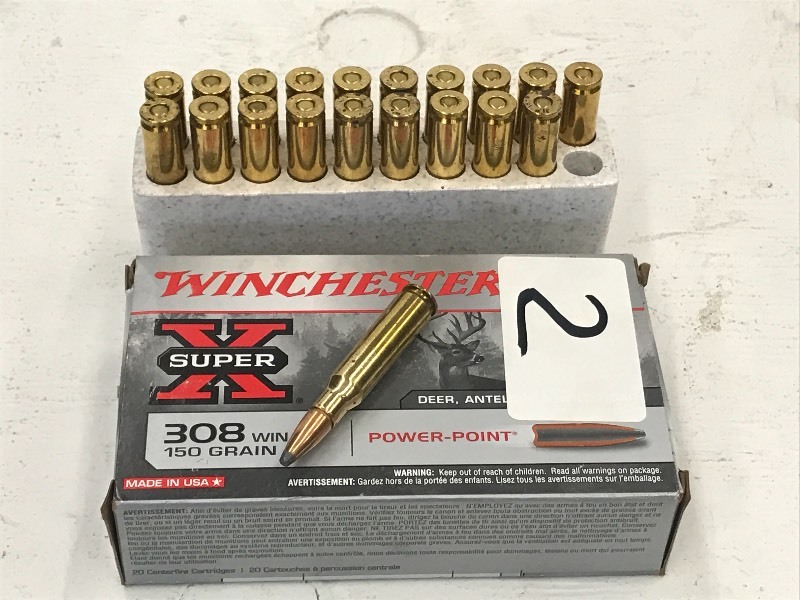 lot 2 image: (1) Box Of Winchester .308 250grain...