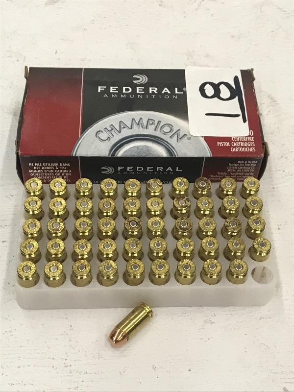 lot 18 image: (1) Box Of Federal 40 S&W 180grain ...