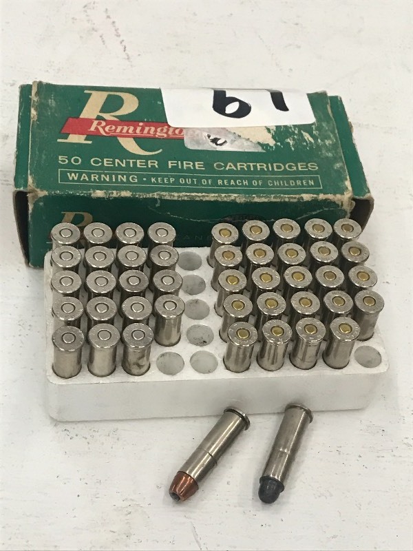 lot 19 image: (1) Box Of Remington 357-Mag 152gra...