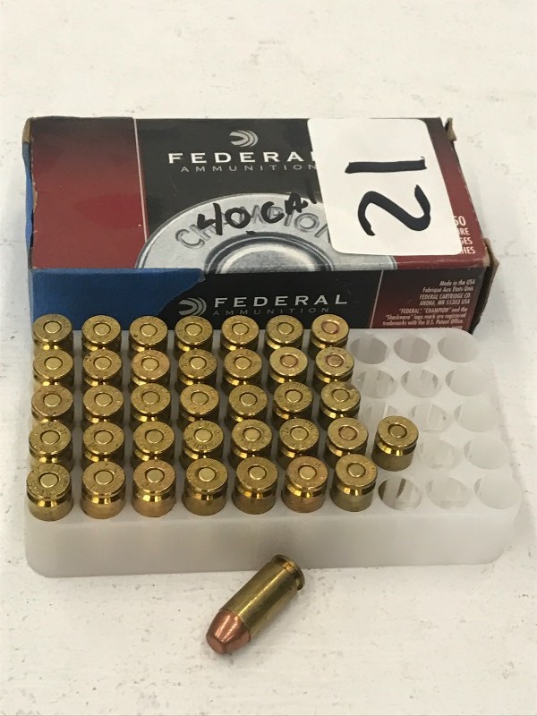 lot 21 image: (1) Box Of Federal 40-Cal...