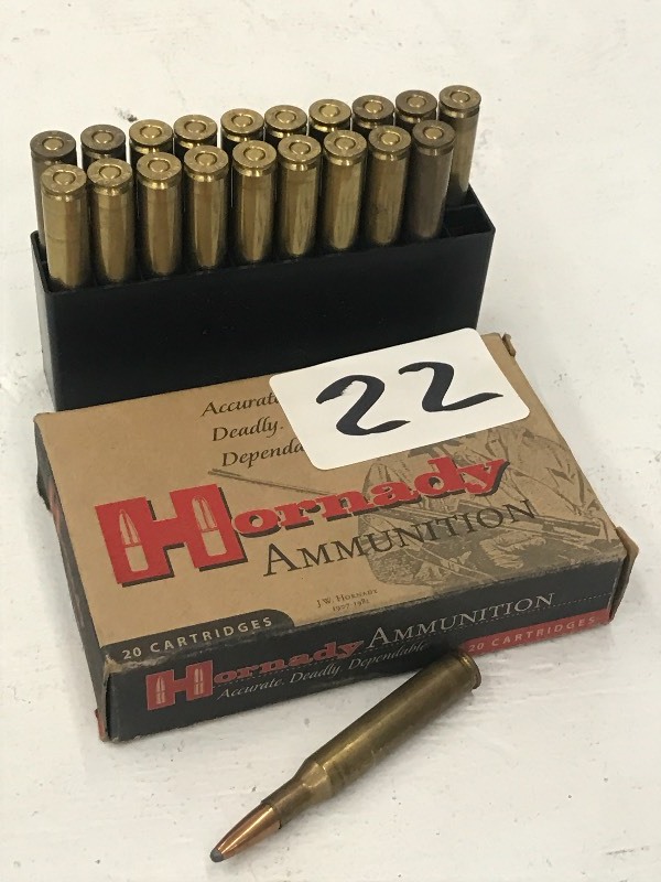lot 22 image: (1) Box Of Hornady 270 130grain SST...