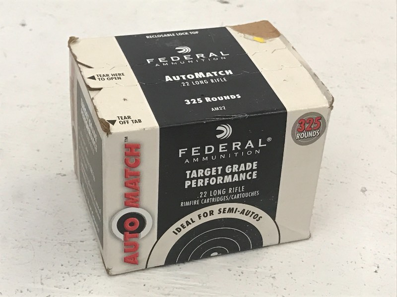 lot 23 image: (1) Box Of Federal AutoMatch .22LR,...