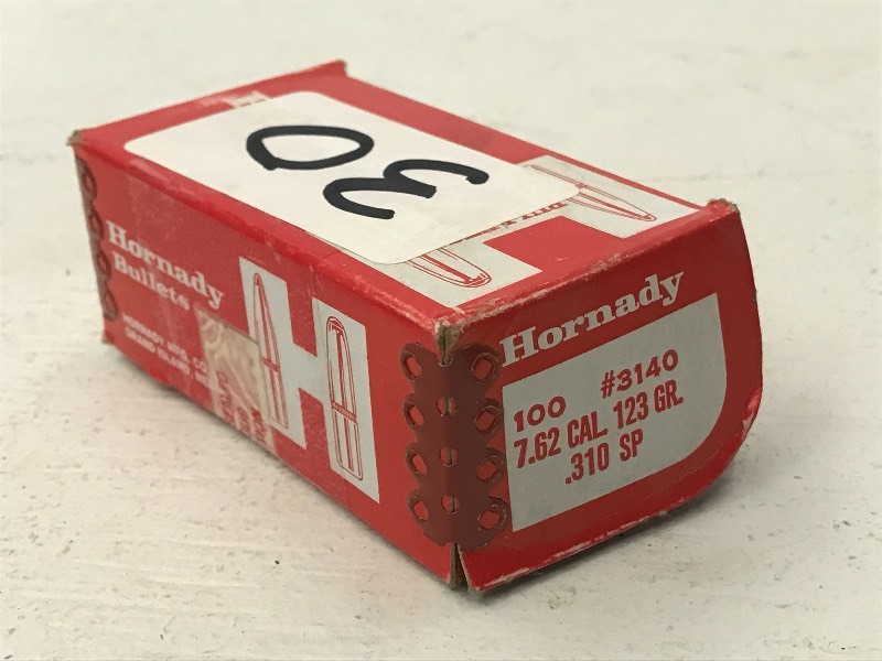 lot 30 image: (1) Box Of Hornady 7.62-Cal 123grai...