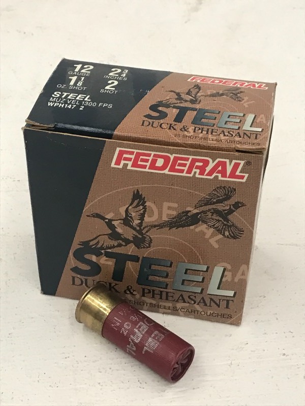 lot 38 image: (1) Box Of Federal Steel 12gauge 2....