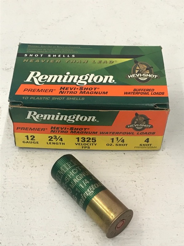 lot 47 image: (1) Box Of Remington Hevi-Shot 12ga...