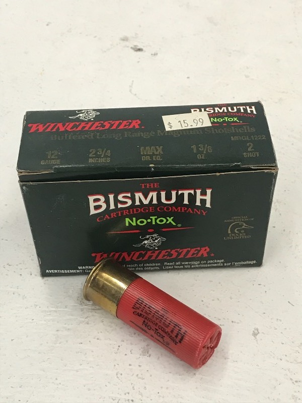 lot 48 image: (1) Box Of Winchester Bismuth 12gau...