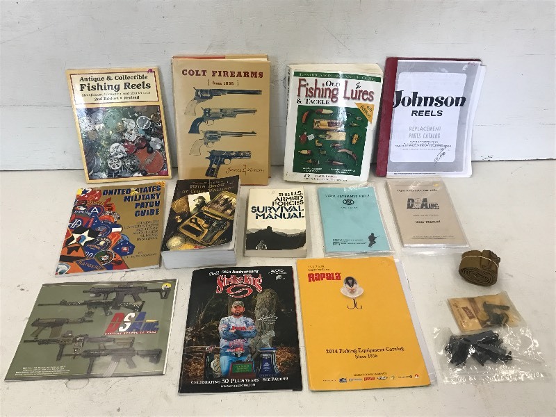 lot 71 image: Flat Of Assorted Gun Books & Readi...