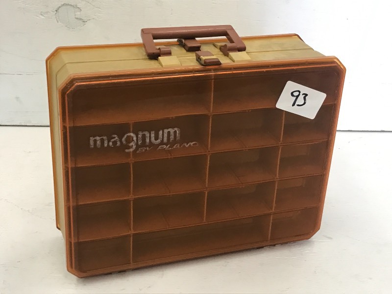 lot 93 image: Plano Magnum Plastic Tackle Box ...