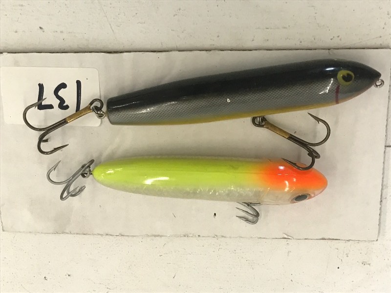 lot 137 image: Lot Of (2) Muskie Lures ...