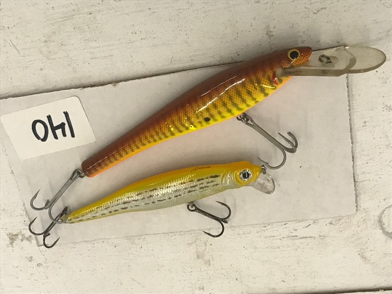 lot 140 image: Lot Of (2) Muskie Lures ...