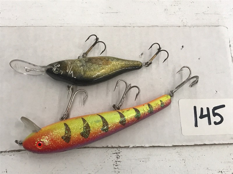 lot 145 image: Lot Of (2) Muskie Lures ...