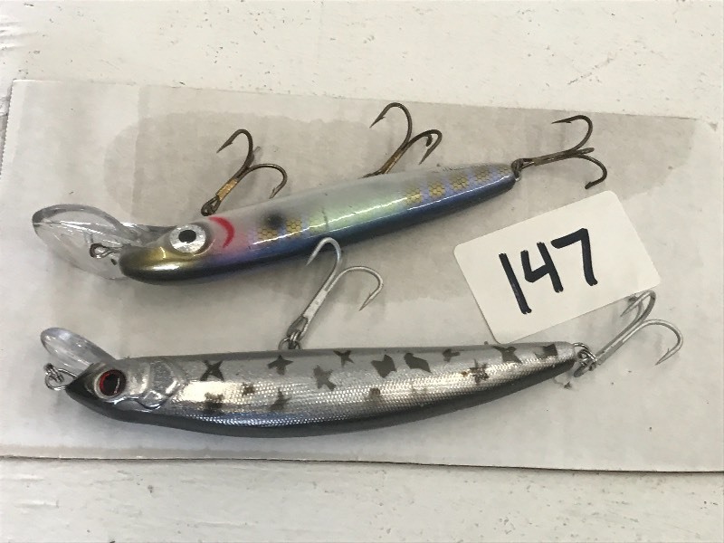 lot 147 image: Lot Of (2) Muskie Lures ...