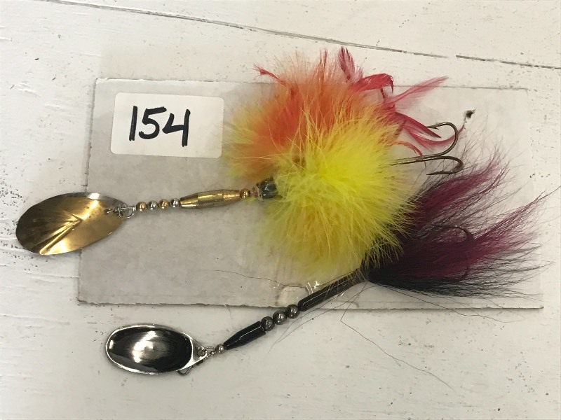 lot 154 image: Lot Of (2) Muskie Spinner Lures ...