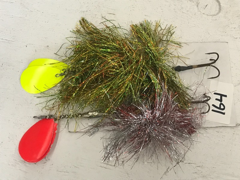 lot 164 image: Lot Of (2) Muskie Spinner Lures ...