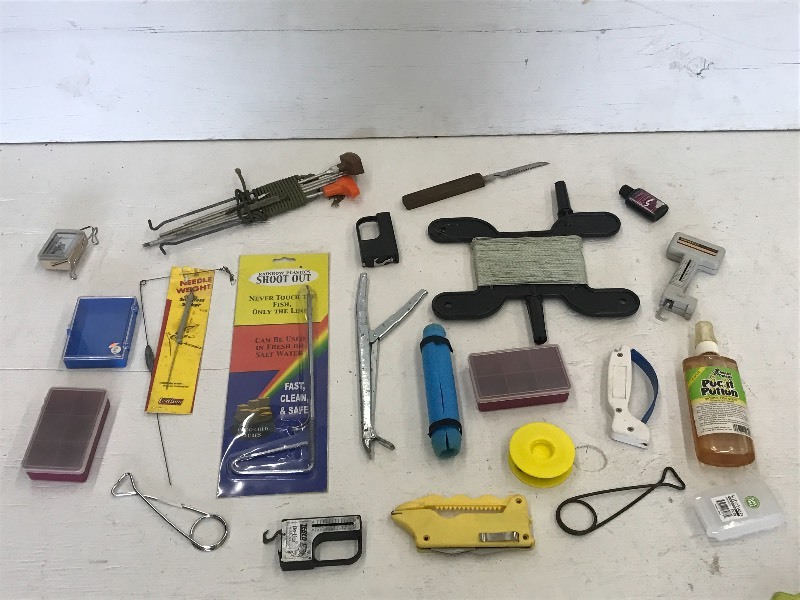 lot 213 image: Flat Of Assorted Fishing & Marine T...
