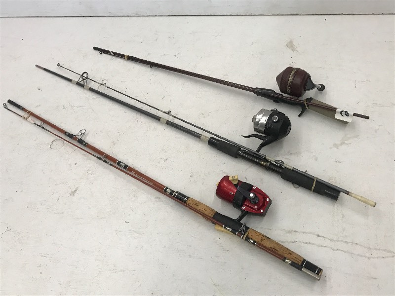 lot 227 image: Lot Of (3) 2-Piece Rod & Reel Combo...