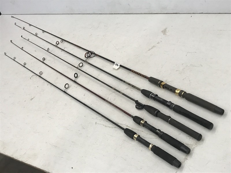 lot 232 image: Lot Of (5) Assorted Spinning Rods ...