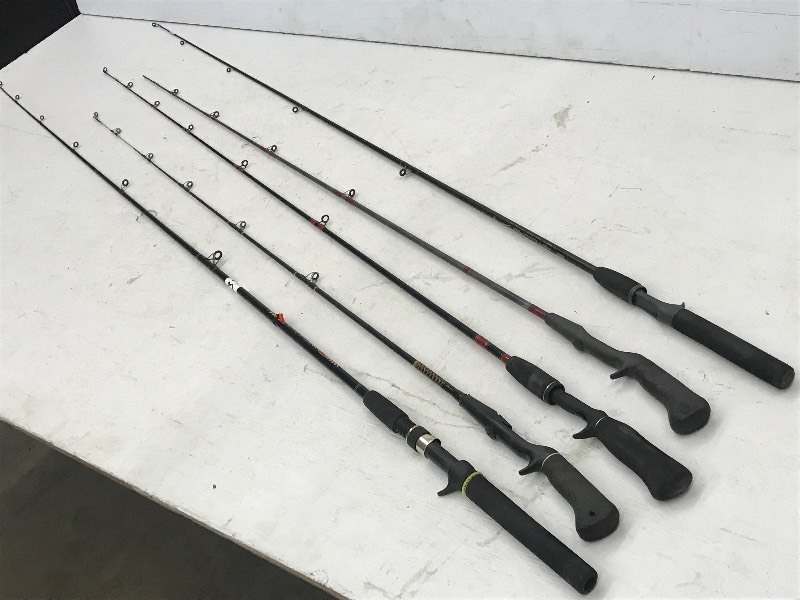 lot 233 image: Lot Of (5) Assorted Casting Rods ...
