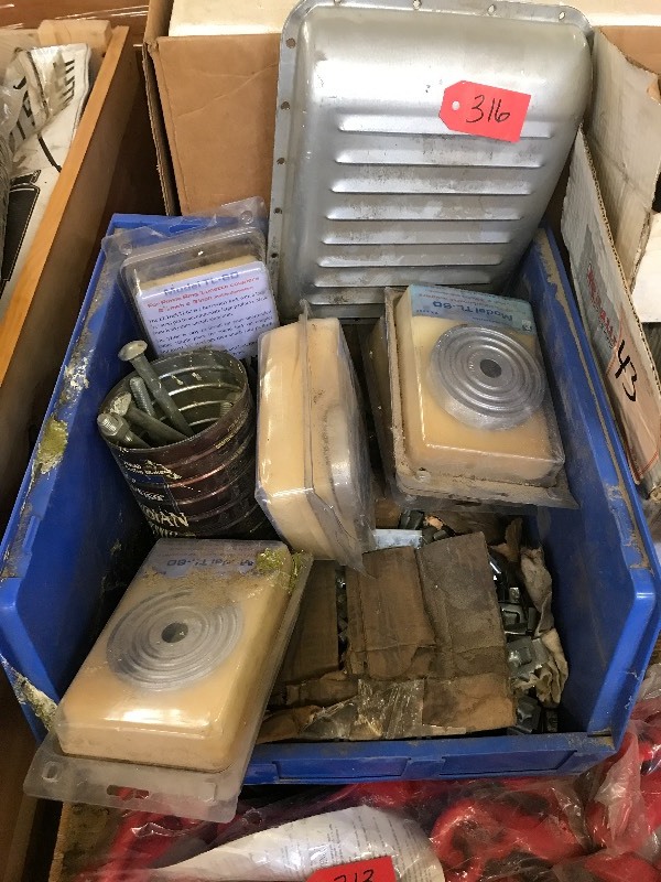 BIN LOT OF MISC. PARTS & ACCESSORIES