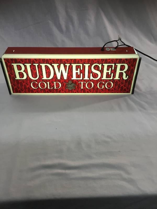 lot 24 image: Budweiser - Cold To Go - Window Signs