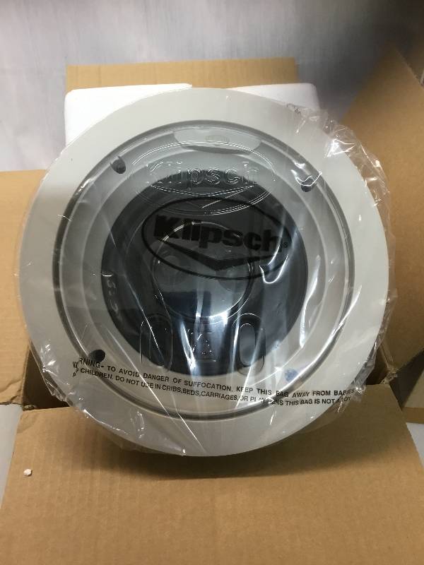lot 84 image: 1 NEW - In - Ceiling Loudspeaker - R-1650-CSM  - Klipsch