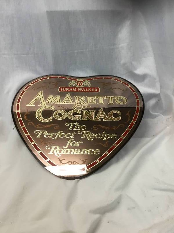 lot 19 image: Amaretto and Cognac - The Perfect Recipe for Romance - Heart Shaped Mirror