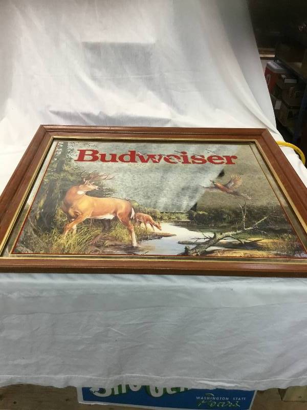 lot 92 image: Antique Budweiser - King Of Beers - Deer Picture