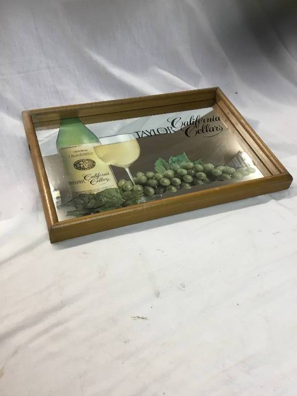 lot 104 image: Taylor California Cellars serving Tray mirror