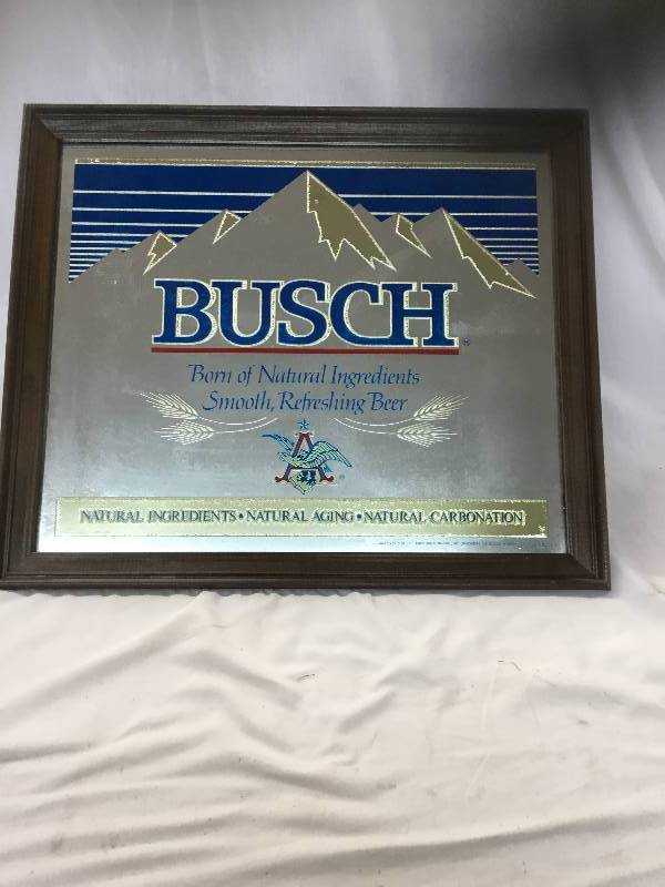 lot 105 image: Antique Busch Mirror - Never been Hung