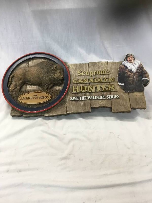 lot 107 image: Seagrams Canadian Hunter- Save the wild Life Series - The American Bison