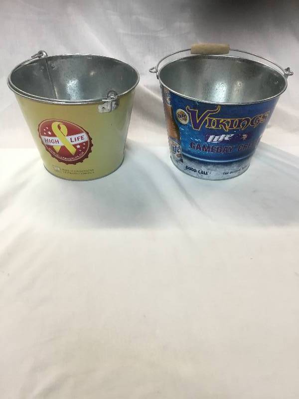 lot 120 image: One Miller High Life and One Miller Light Ice Buckets