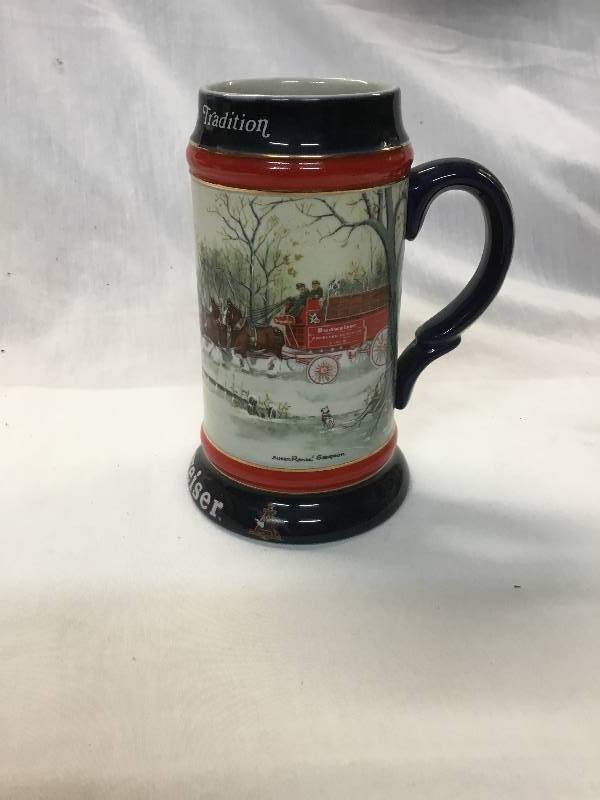 lot 144 image: 1990 Budweiser - An American Tradition mug