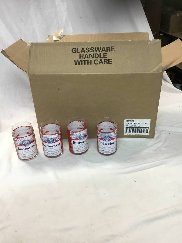 lot 155 image: Budweiser Can Glass - 28 Glasses