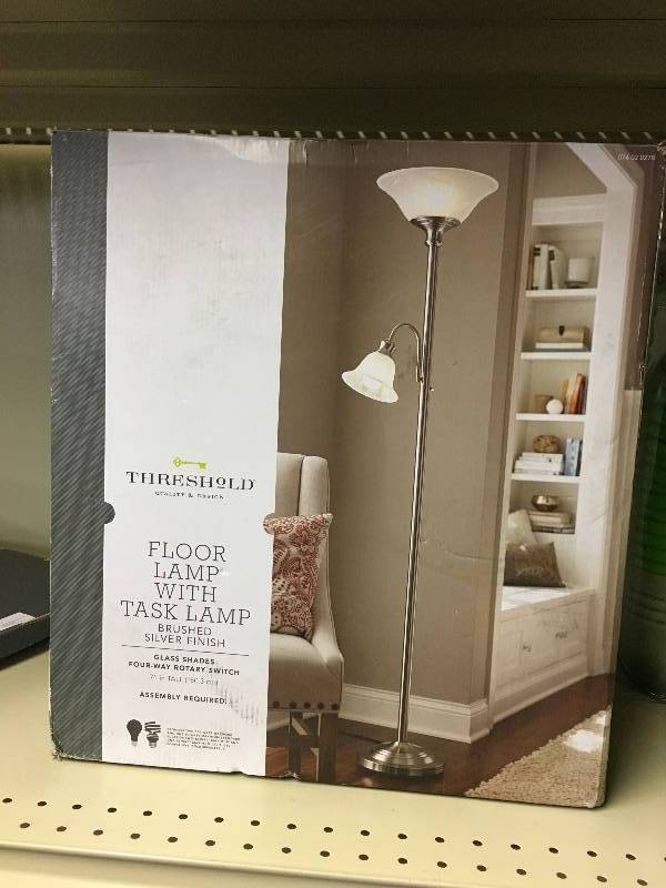 THRESHOLD FLOOR LAMP WITH TASK LAMP