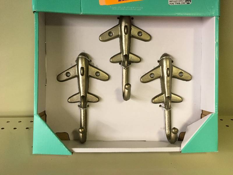 3 PACK, AIRPLANE HOOKS