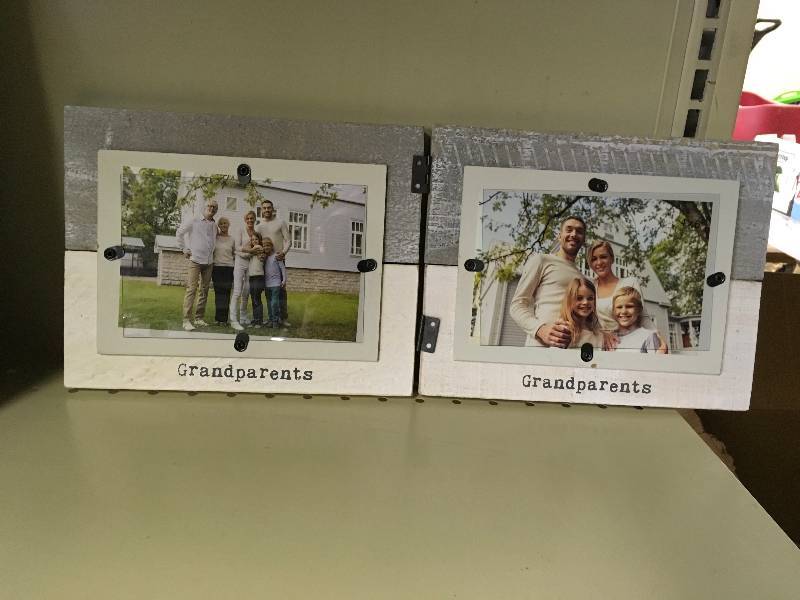 GRANDPARENTS FOLDING PICTURE FRAME