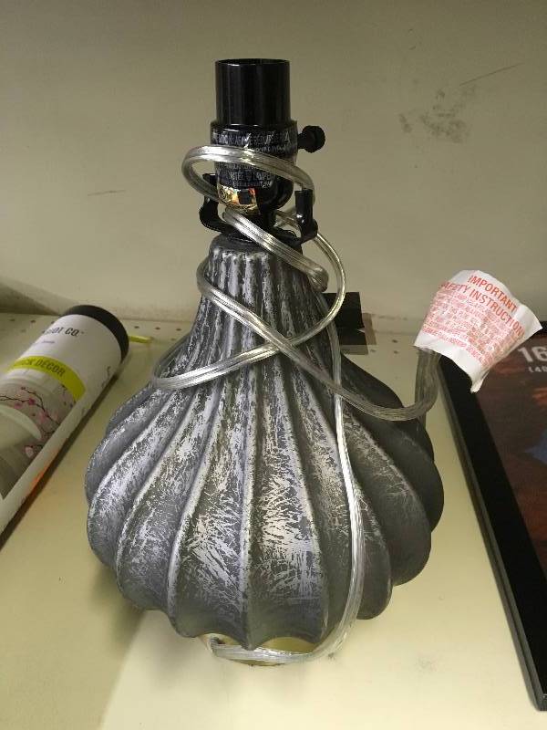 RIDGID GLASS GOURD TABLE LAMP BASE