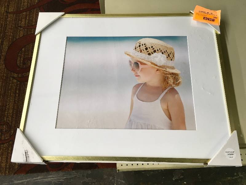 METAL PICTURE FRAME, MATTED