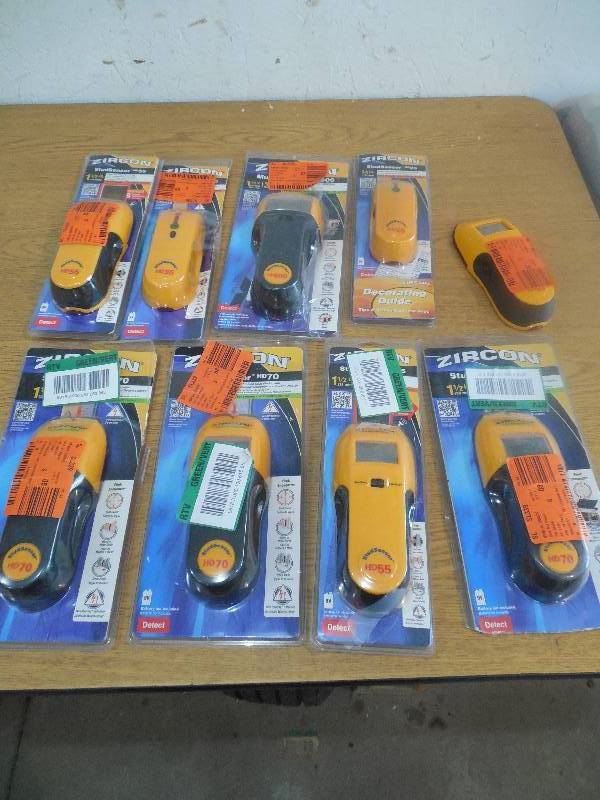 (9) ZIRCON STUD FINDER LOT