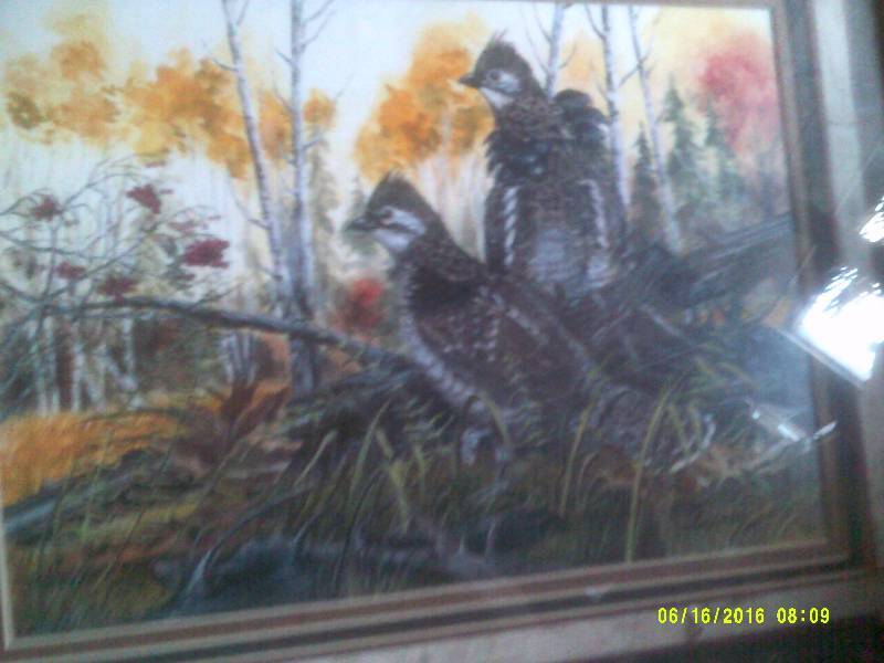 lot 18 image: VINTAGE QUIAL PICTURE