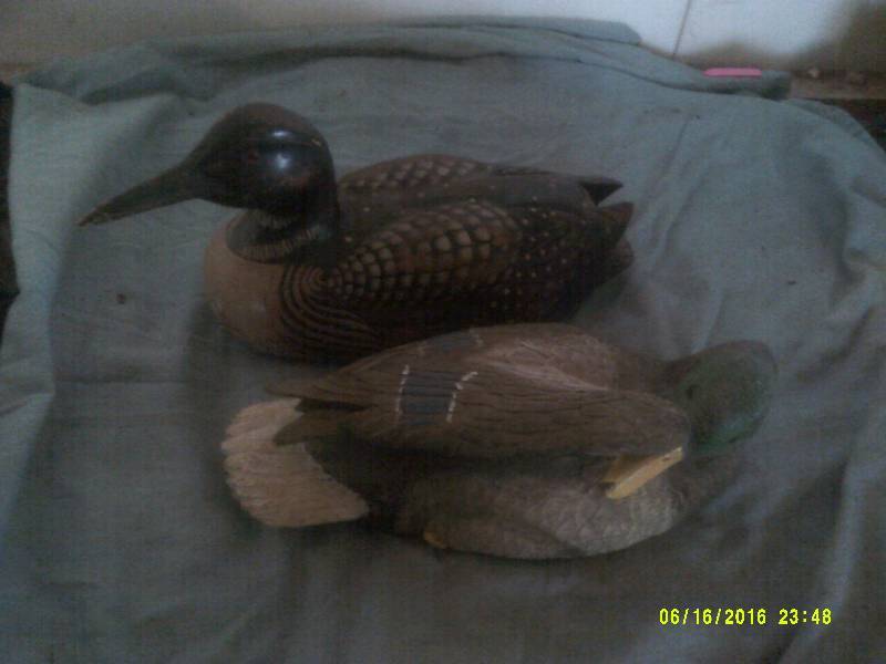 lot 26 image: MALLARD AND LOON FIGURENES
