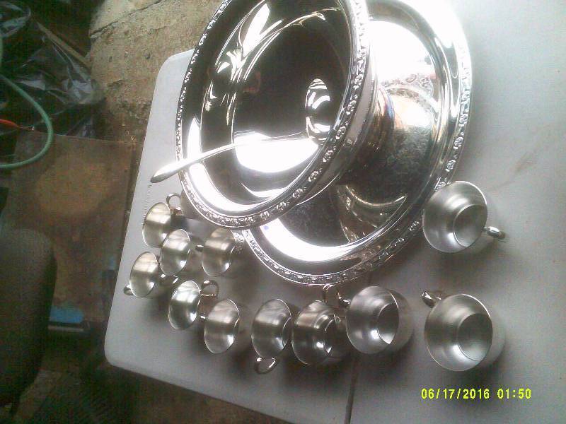 lot 61 image: STERLING SILVER PUNCH SET
