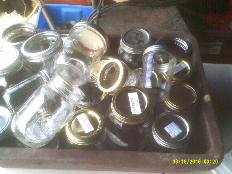 lot 111 image: 24 CANNING JARS