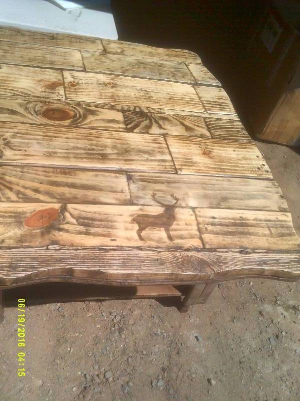 lot 123 image: VINTAGE DROP LEAK TABLE