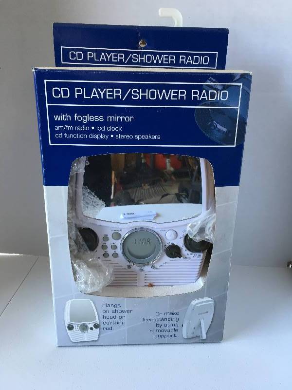 lot 16 image: NEW CD Player  Shower Radio