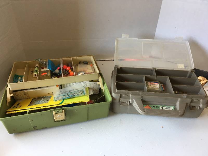 lot 55 image: 2 Fishing Tackle Boxes & Contents