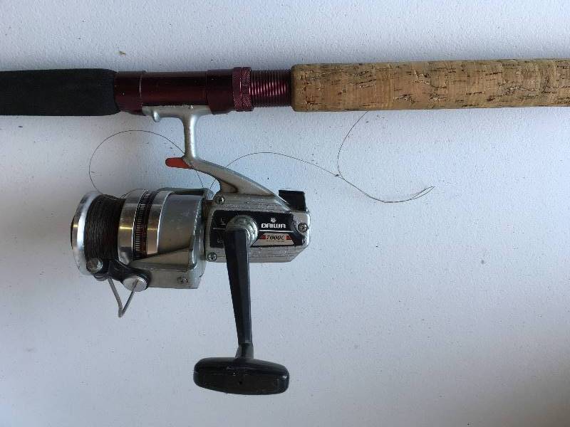 lot 64 image: Daiwq 7000C Reel & Shakespeare Wonder Rod